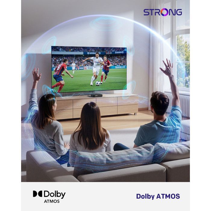 STRONG - LEAP-S3 - Streaming Box Google TV 4K - Chromecast - Wifi 5 - Bluetooth - Assistant Vocal Google - Dolby Atmos/Vision - HDR