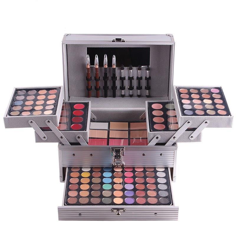 Kit de maquillage professionnel, coffret de maquillage, poudre pour le visage, fards à paupières mats et nacrés, palette de fards à paupières, kit de maquillage complet, highlighter, bronzer