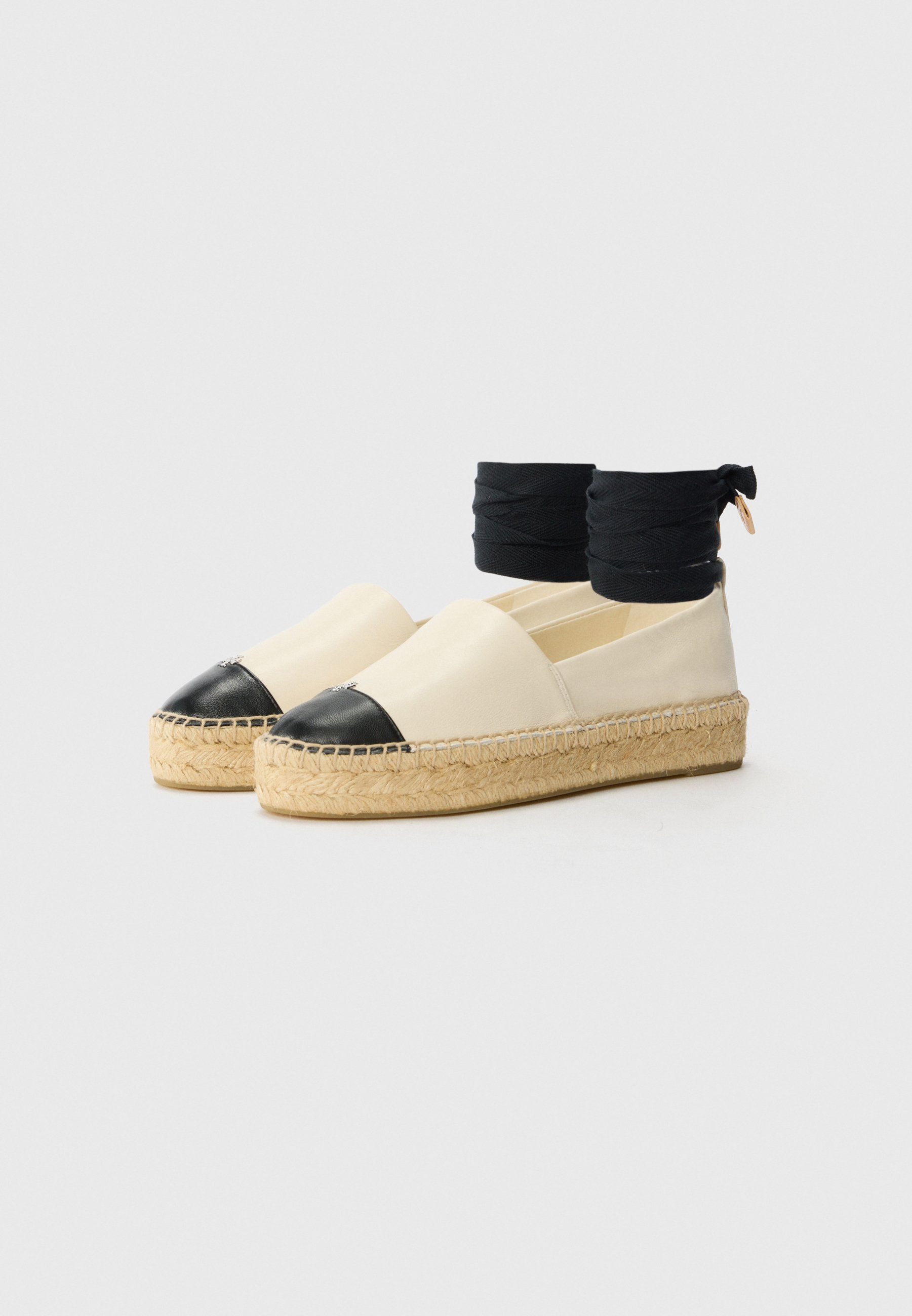 Espadrilles Tory Burch - crème clair/noir parfait