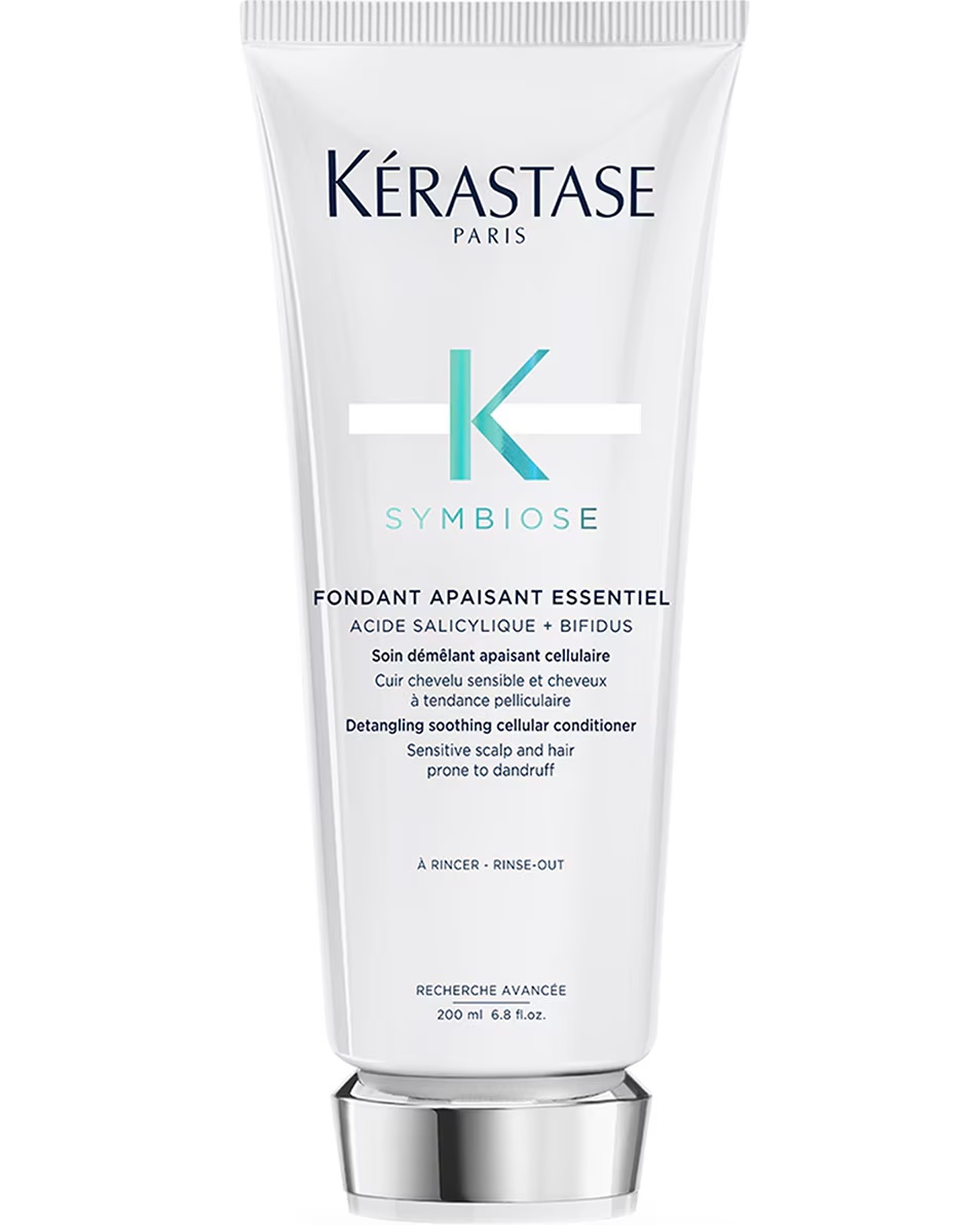 KÉRASTASE SYMBIOSE FONDANT APAISANT ESSENTIEL Nomierinošs, atšķetinošs un nomierinošs šūnu pretblaugznu kondicionieris