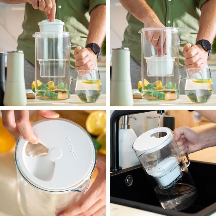 Cartouche filtrante - Aquafloow - cartouche pour Brita - Lot of 6 - Remplacement pour Brita Maxtra, Style, Merella Cool, Mavea