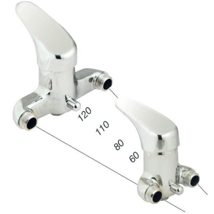 Mitigeur douche Entraxes Spéciaux 60 mm Rei tregi - Plomberie