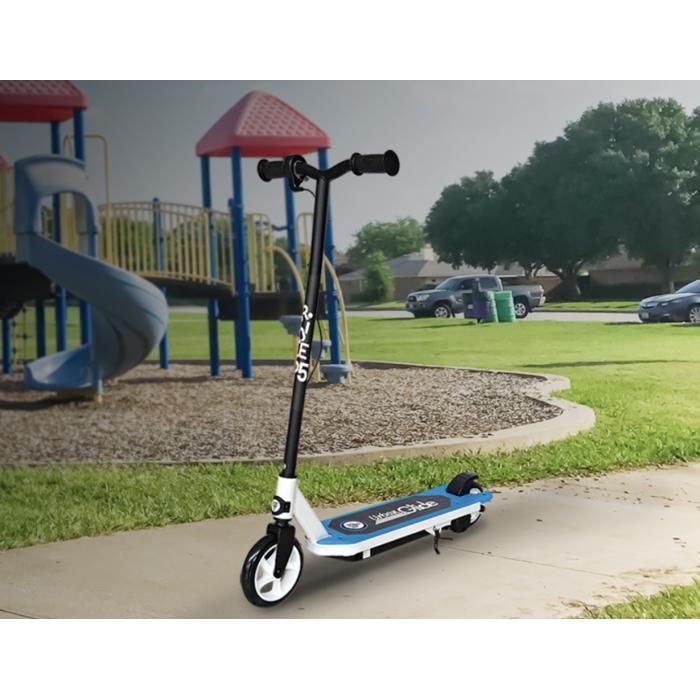 UrbanGlide Ride 55 Blue LED Electric Scooter for Kids – 30W, 10 km/h, 12V 5Ah Battery, 40 min Battery Life, Ages 3-8