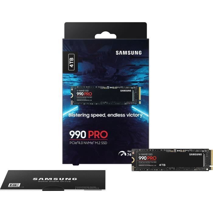 Unidad SSD interna SAMSUNG 990 PRO de 4 TB MZ-V9P4T0BW