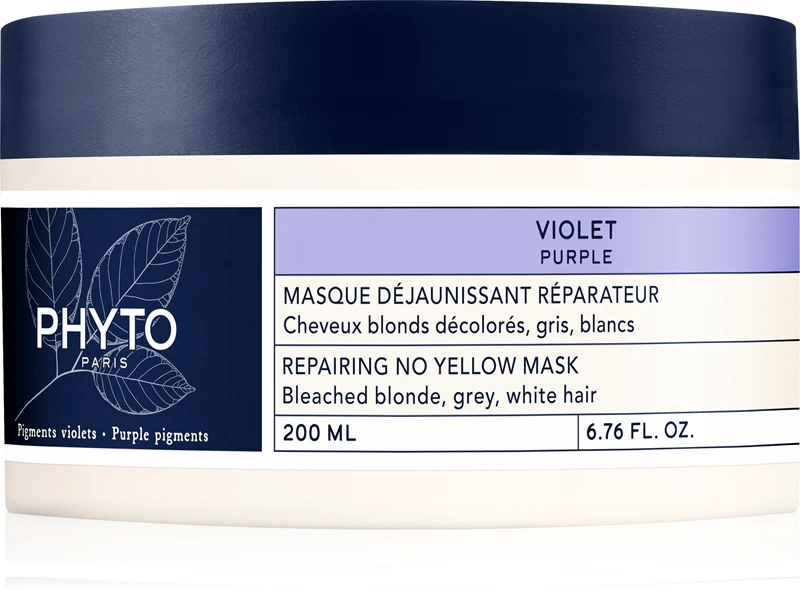 Regeneračná maska Phyto Violet Repairing No Yellow Mask pre blond a melírované vlasy