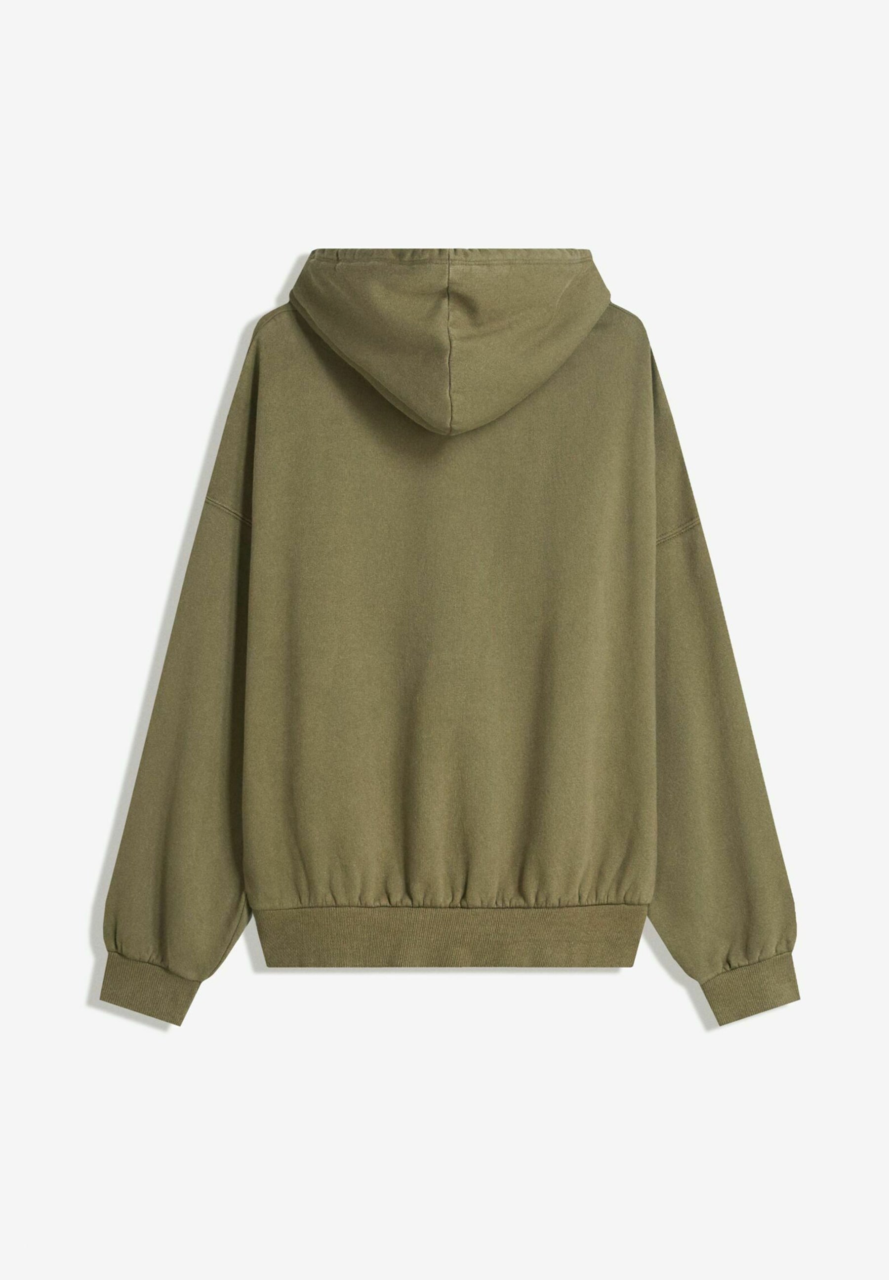 Sweat à capuche Bershka - kaki