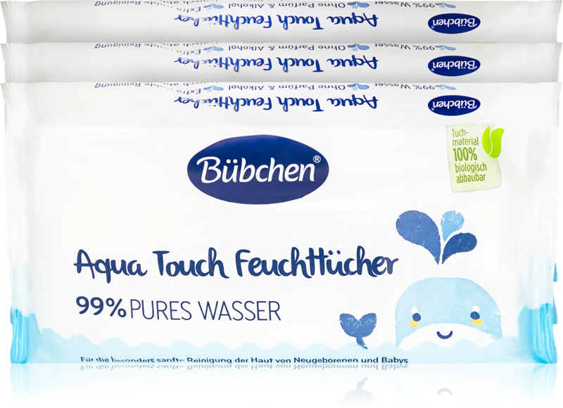 Lenços umedecidos Bübchen Aqua Touch para bebês