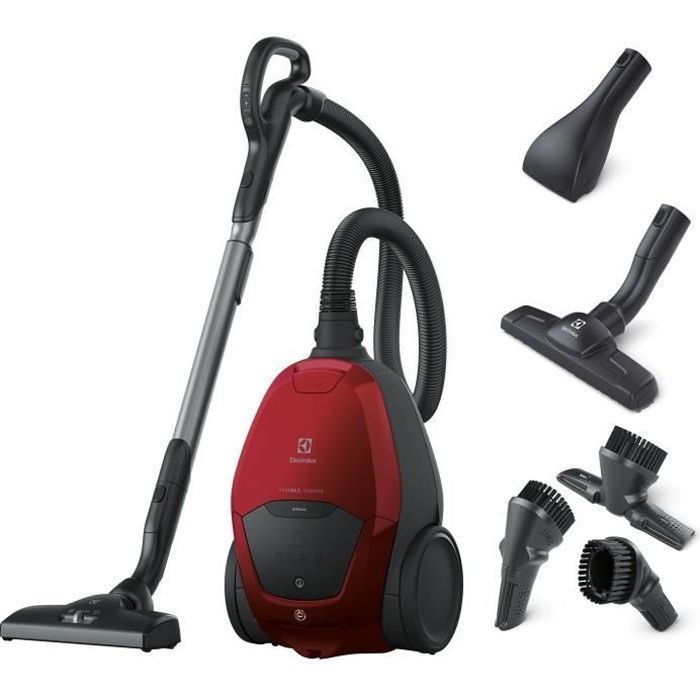 ELECTROLUX PD82-ANIMA - Aspirapolvere a cilindro con sacco Pure D8 - ultra silenzioso 57dB - sacco antiodore - raggio 12 m - accessorio