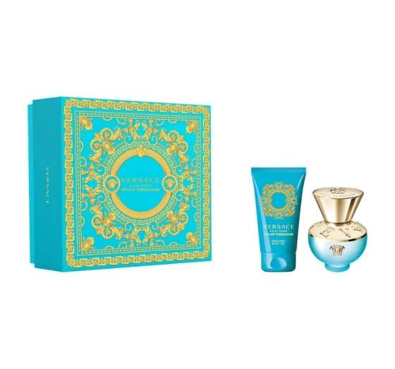 Versace Dylan Turquoise Pour Femme woda toaletowa spray 30 ml   żel do ciała 50 ml