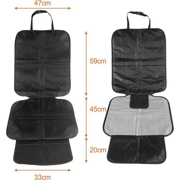 Protecteur de Siège de Voiture - Universel - 2 Pièces - Antidérapant - Imperméable - Noir