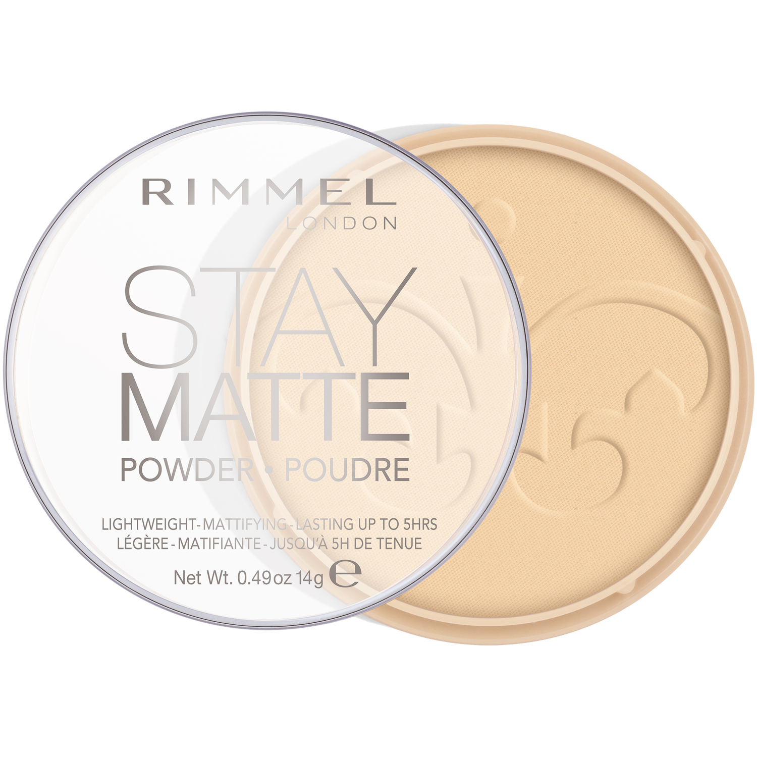 Rimmel 001 Puristettu Puuteri 14g Stay Matte