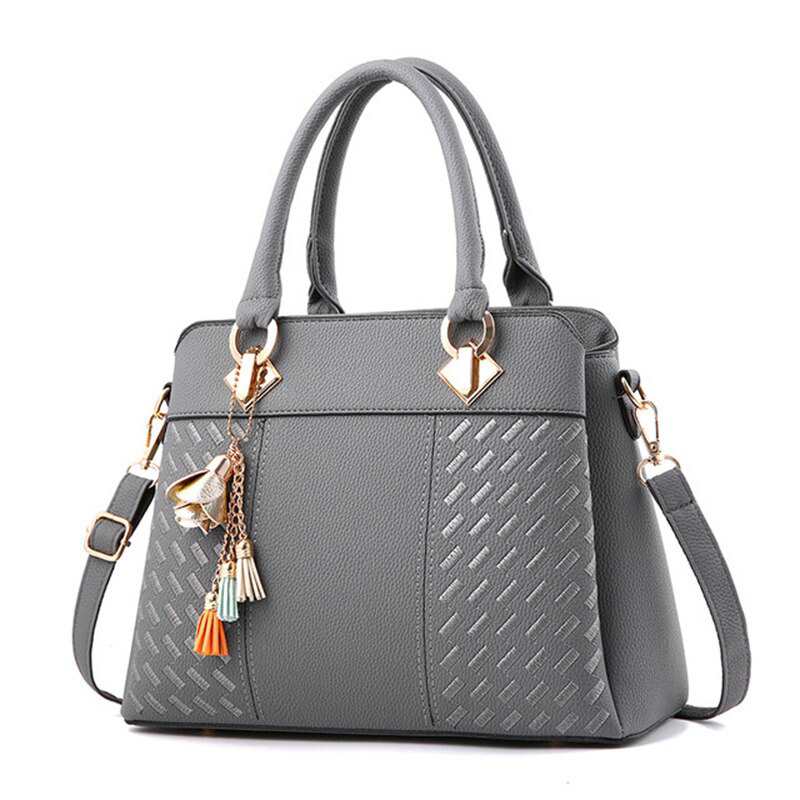 Sac à main à franges pour femme, en cuir PU, avec poignée supérieure et broderie, bandoulière, style décontracté et élégant.