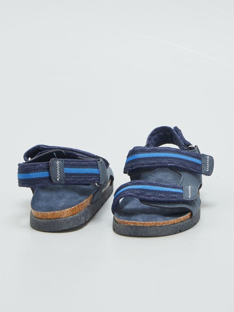 Sandalias para caminar con cierre de velcro - AZUL