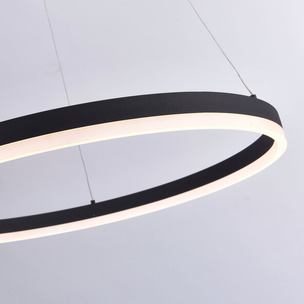 LED-Pendelleuchte Titus, Ø 80 cm, anthrazit
