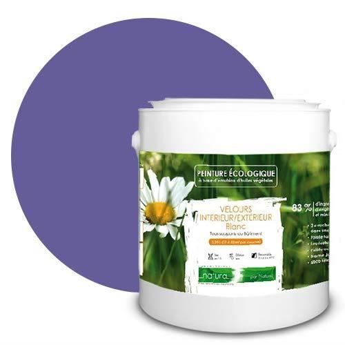 PEINTURE Teinte Violet naturelle écologique intérieur extérieur aspect velours Natura - 2.5L - 33m