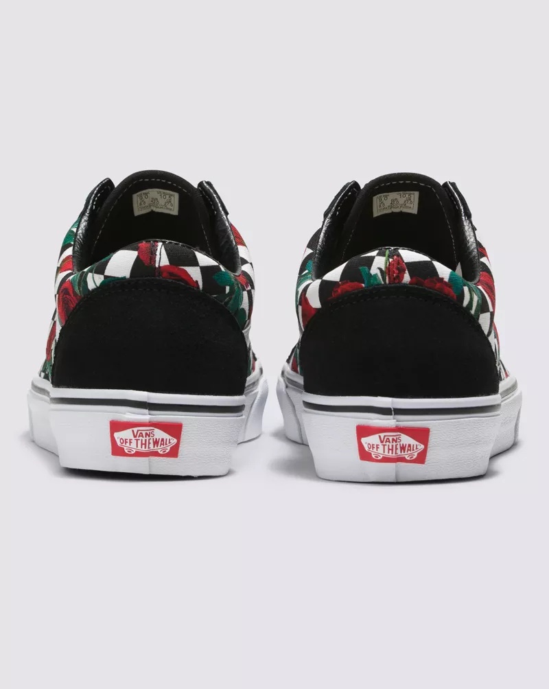 Customs Checkerboard Roses Old Skool