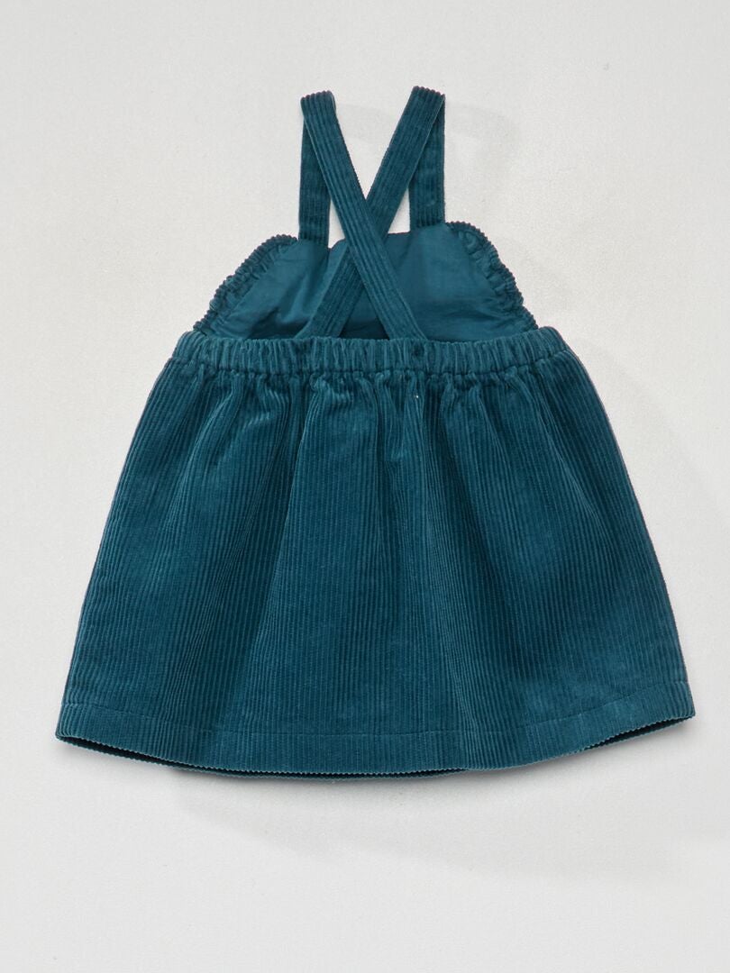 Corduroy jurk - Donkerblauw