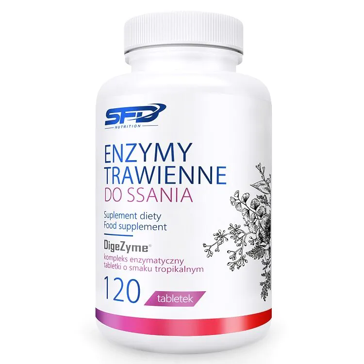 SFD Enzymy Trawienne do ssania tabletki do ssania 120 tabletek
