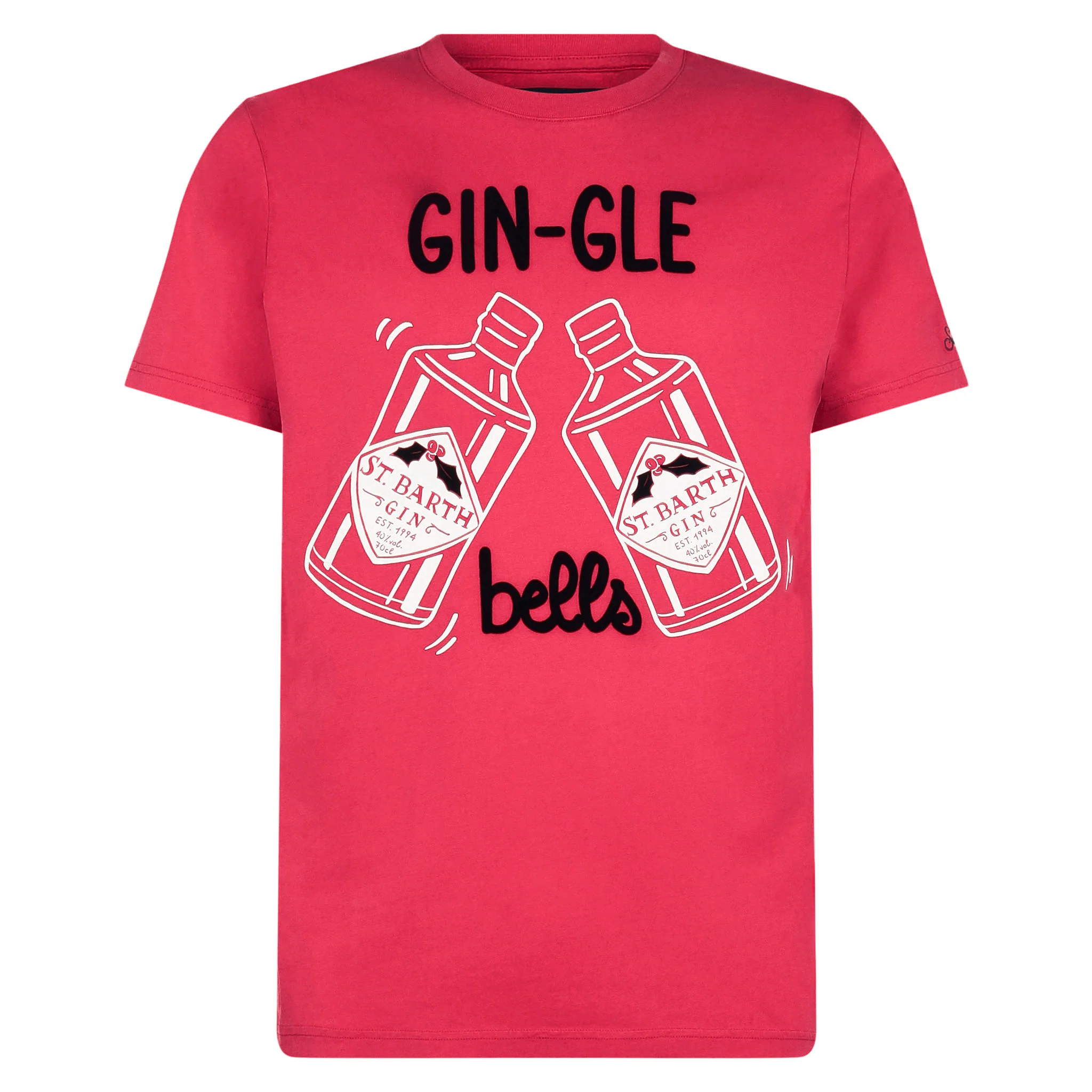 Heren T-shirt met Gin-Gle Bells-print