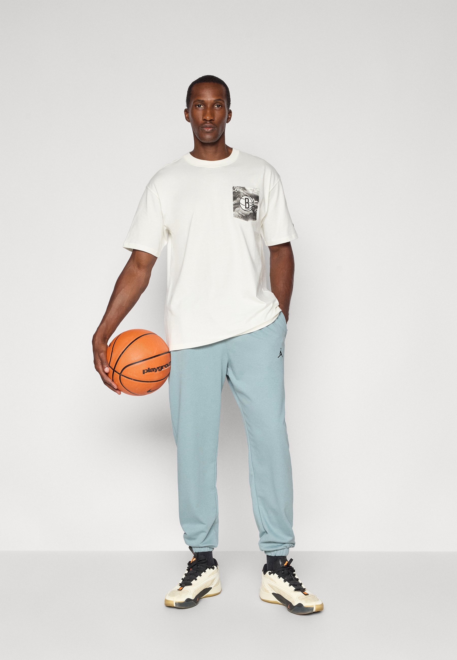 Jordan PANT - Trainingsbroek - aviator grijs/zwart