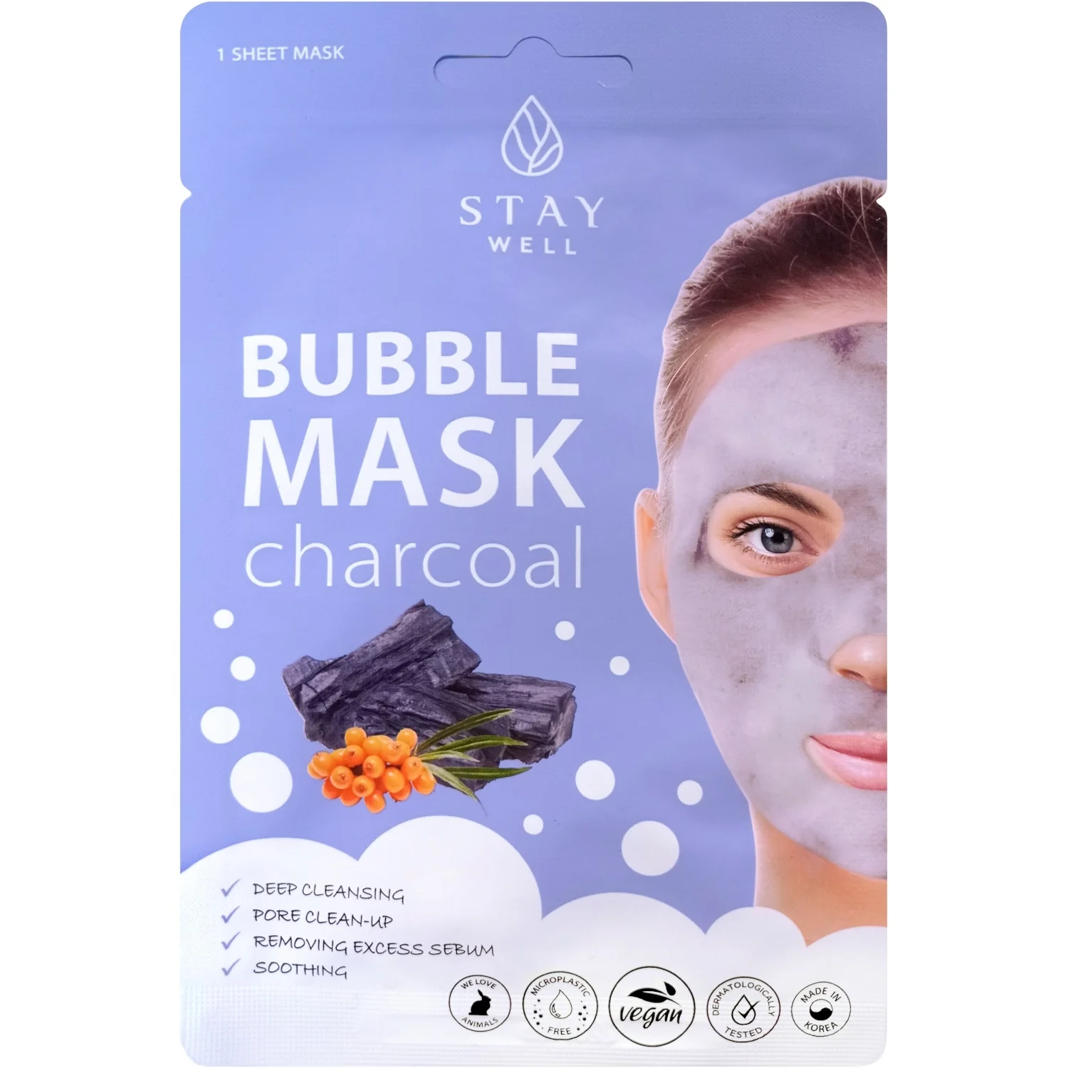 Mask Deep Cleansing Bubble Mask – CHARCOAL - Maschera Purificante viso