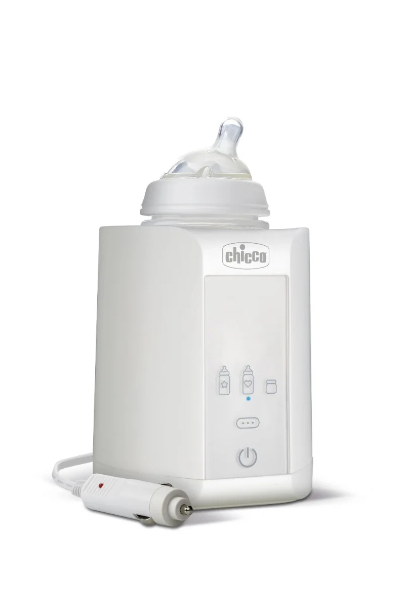 CHICCO Flaschenwärmer für Zuhause und Auto für Säuglingsnahrung, Muttermilch und Babynahrung