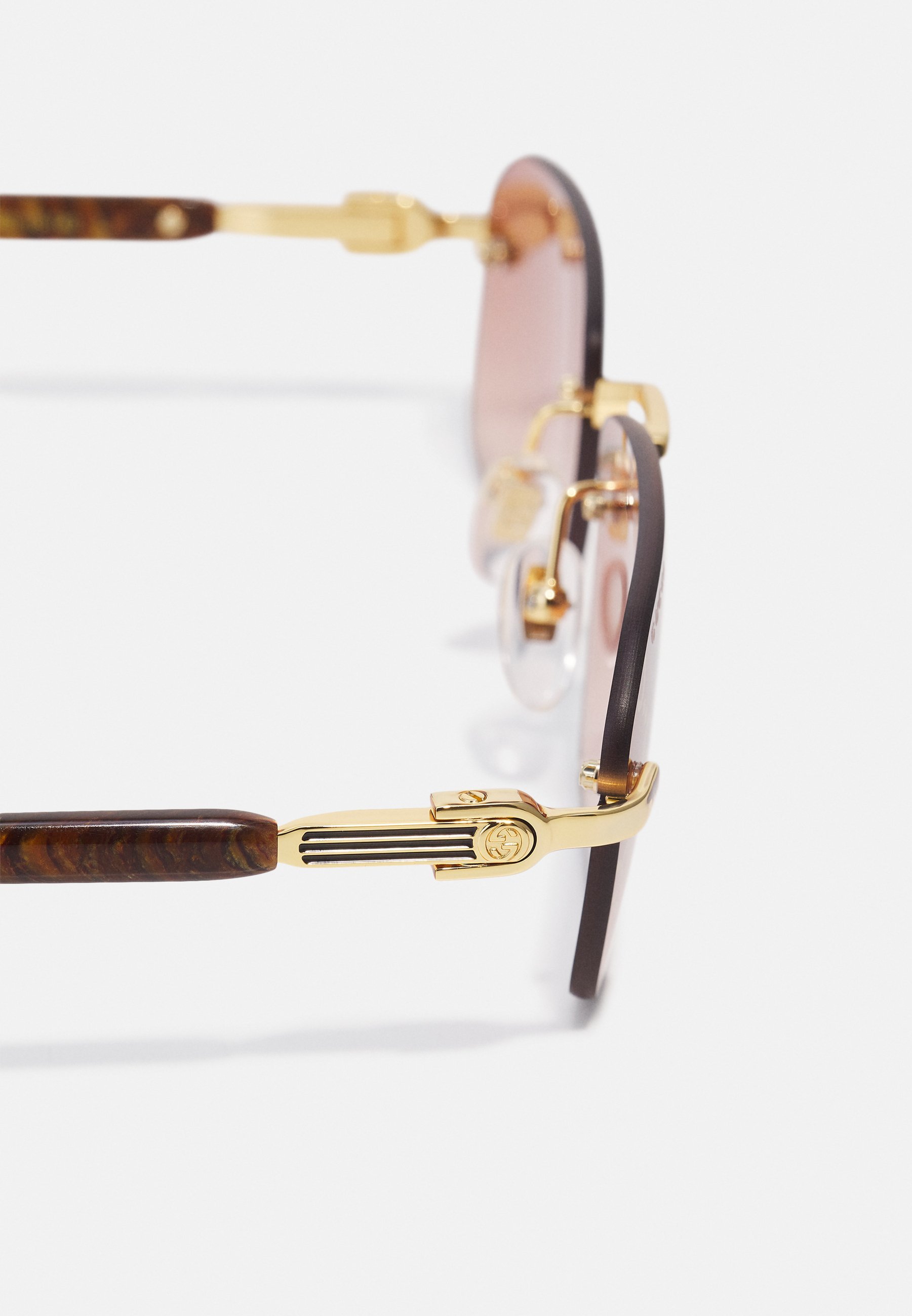 Gucci UNISEX - Sonnenbrille - goldfarben/gelbrot