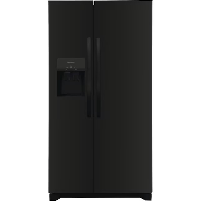 Lodówka typu side-by-side Frigidaire o pojemności 25,6 stóp sześciennych z kostkarką do lodu (stal nierdzewna odporna na odciski palców) ENERGY STAR