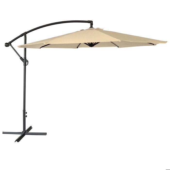 OAHU ronde zweefparasol, 3 meter diameter, beige
