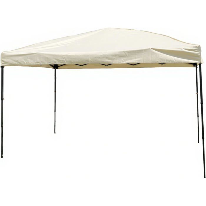 GOPLUS Tonnelle de Jardin Exterieur Impermeable, Tente de Réception avec Toit Argenté, Réglable en Hauteur (2,25x3,65M|Beige)