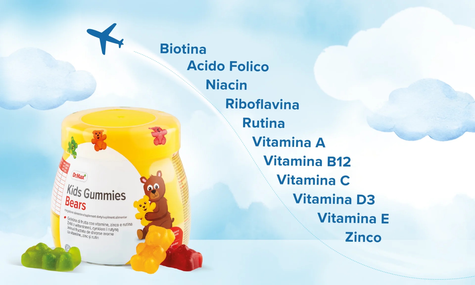DR. MAX Dr.Max Kids Gummies Bears 50 stuks multivitaminesnoepjes voor kinderen