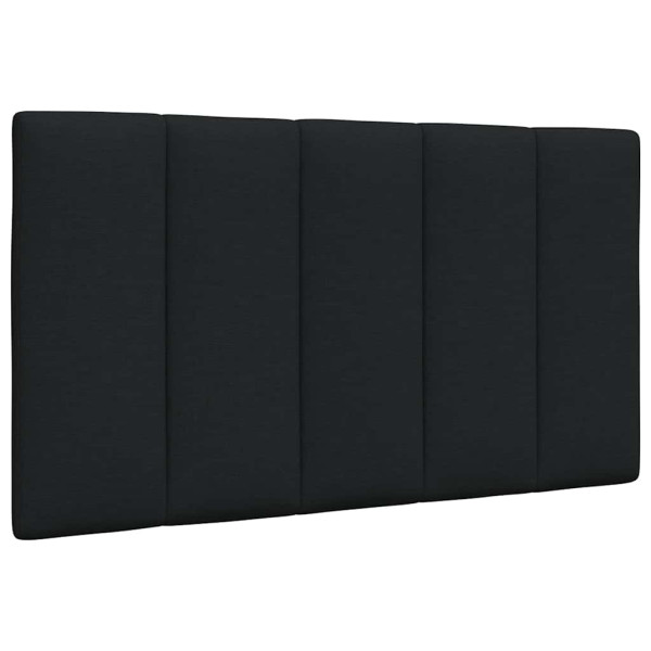Poduszka na wezgłowie Czarny 80 cm Tkanina vidaXL
