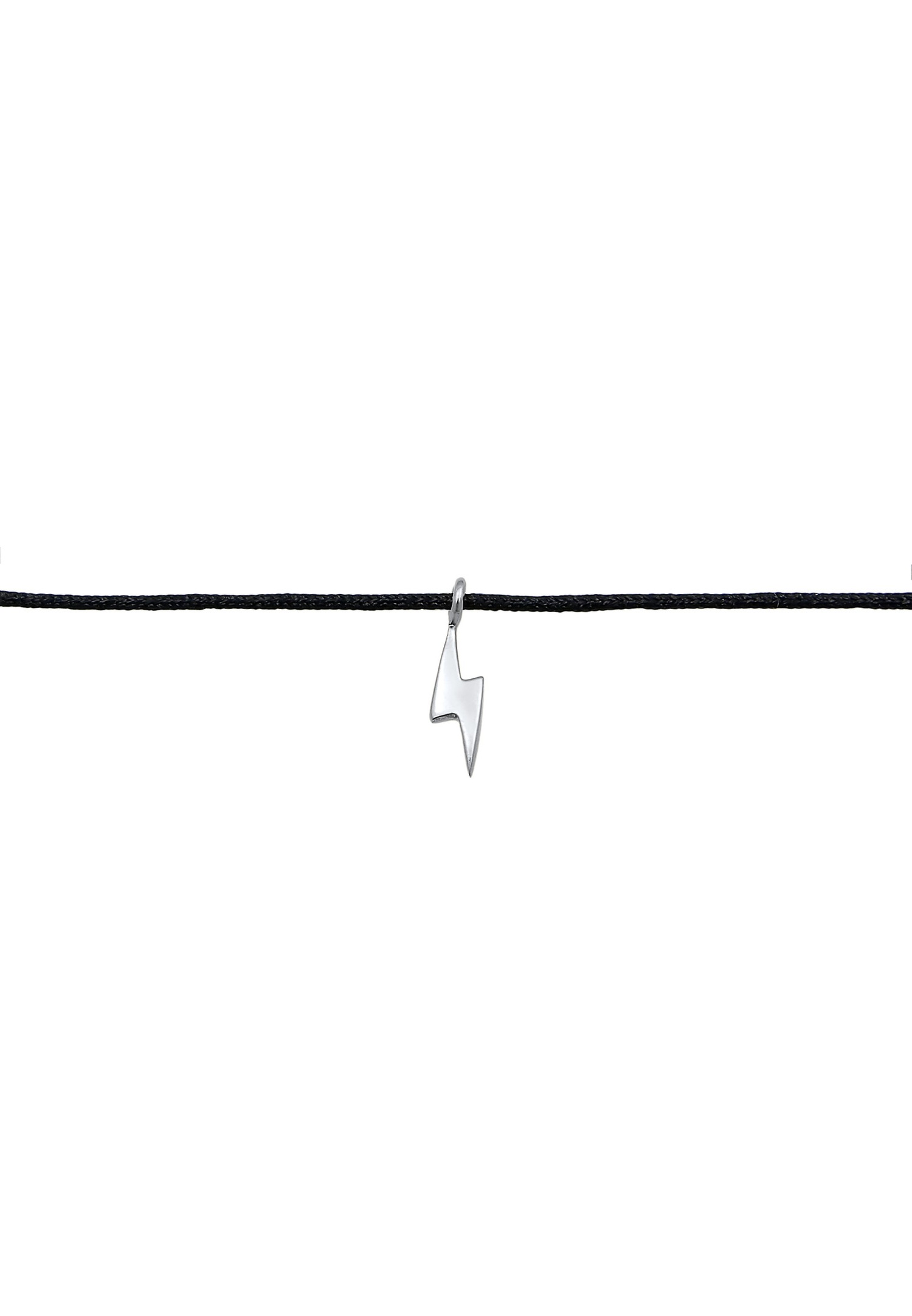Elli Femmes choker foudre pendentif nylon basique en argent sterling 925
