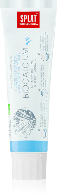 Splat Professional Biocalcium bioaktive Zahnpasta für Schmelzregeneration und sichere Zahnaufhellung