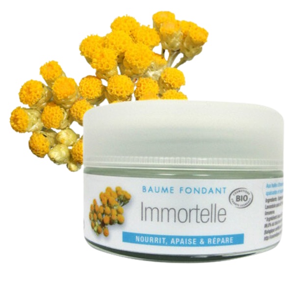Organiczny balsam z masłem shea i immortelle
