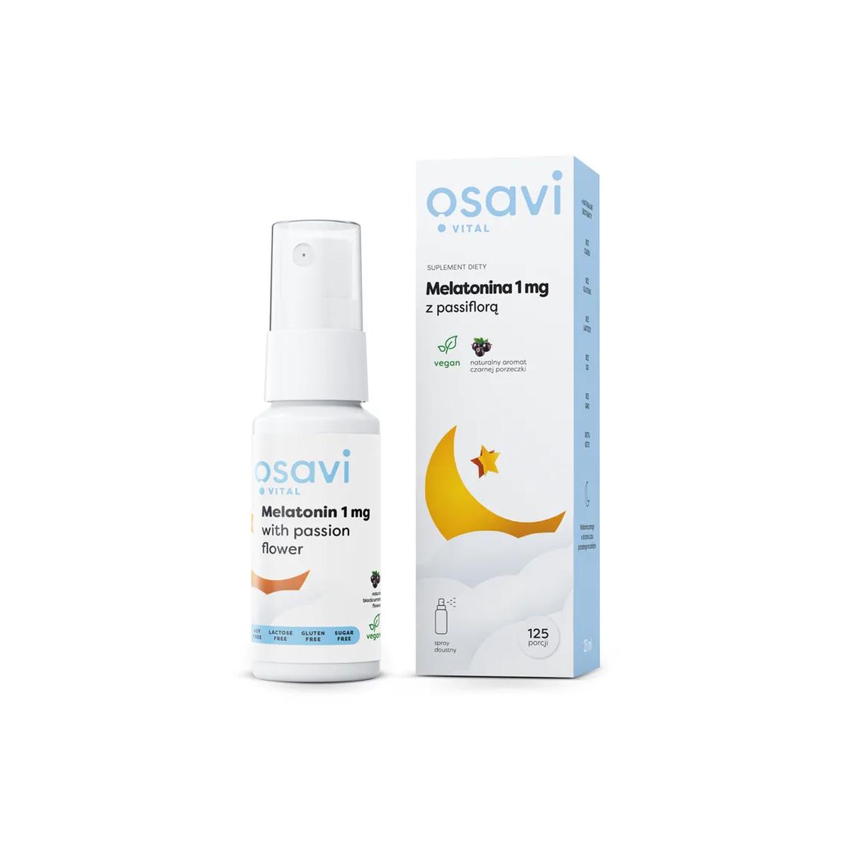 Osavi Melatoniini ja intohimokukka 1 mg