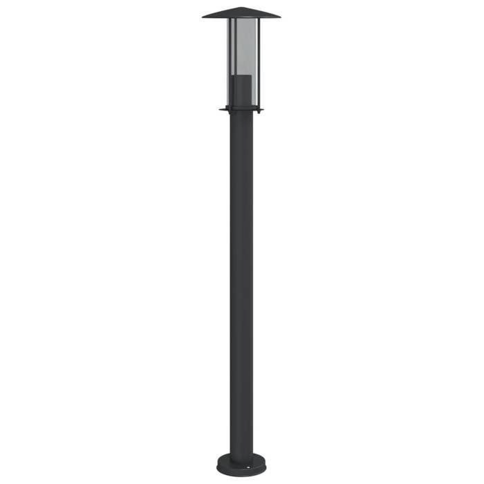 Vloerlamp voor buiten - HELLOSHOP26 - 3 stuks - Roestvrij staal - IP44 - 100 cm