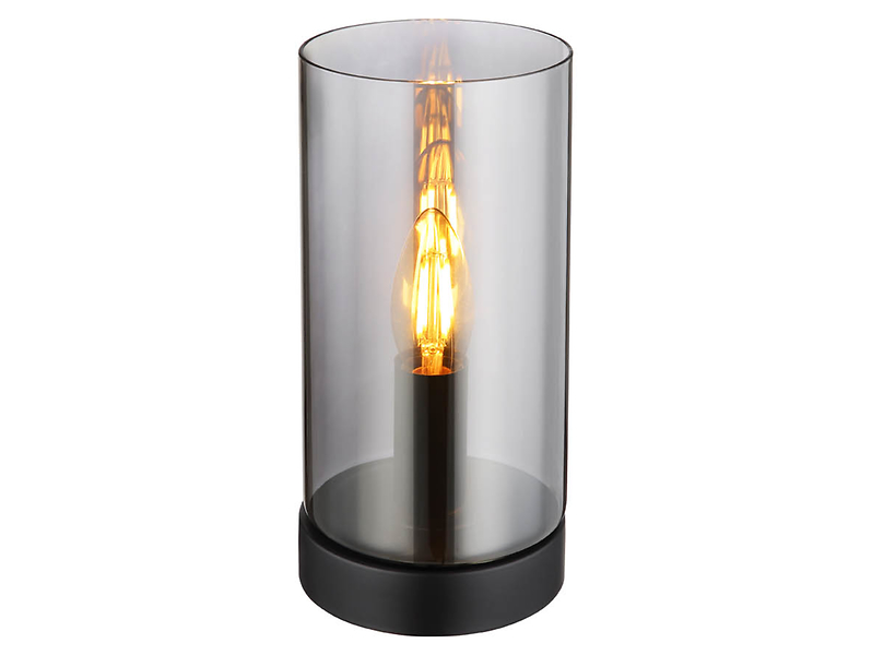 Lampa stołowa Olly szklana czarna