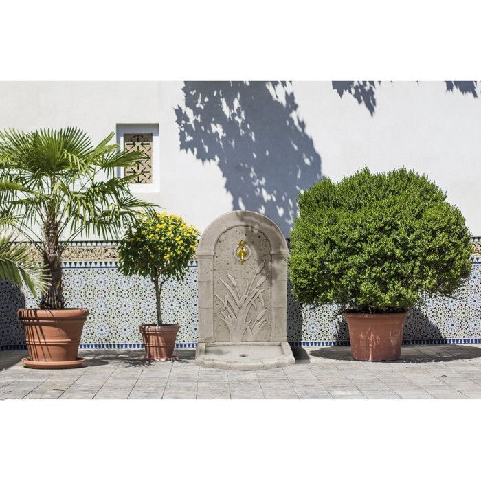 Brunnen „ROSEAU“ – aus Kunststein – 62 x 42 x 93 cm