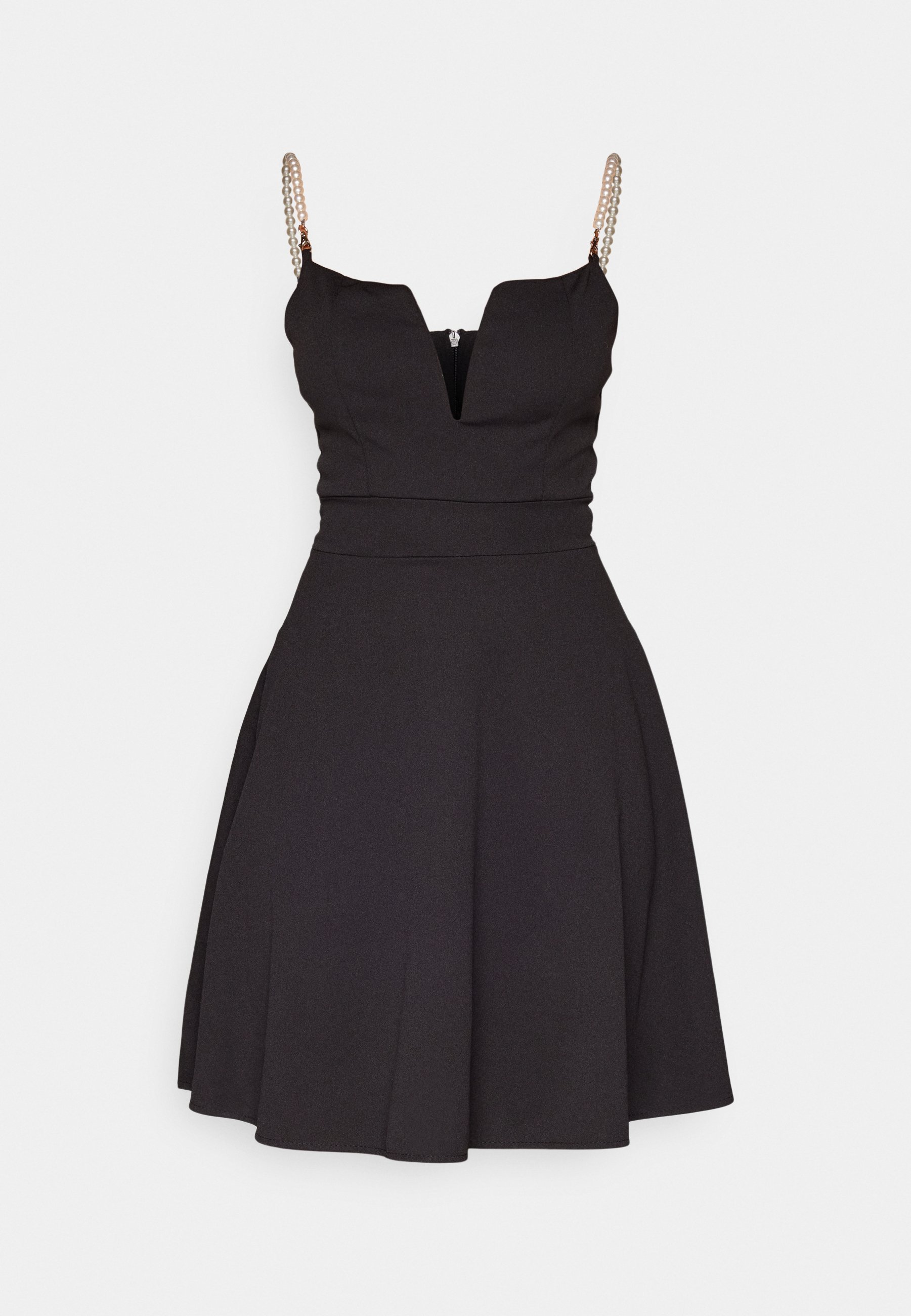 WAL G. VALENTINES VALENTINA SKATER - Jersey jurk - zwart