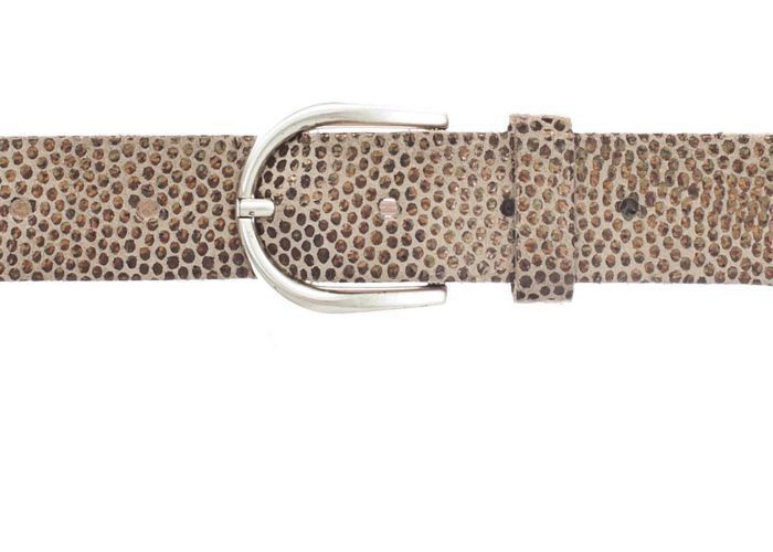 Cintura in pelle beige e oro da ragazza Vanzetti - Cintura in pelle da 30 mm color rame metallizzato 115985