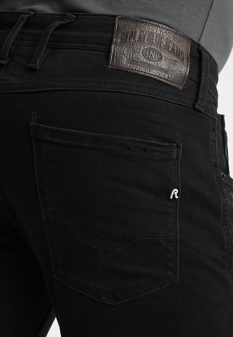 Replay ANBASS - Džínsy slim fit - čierna