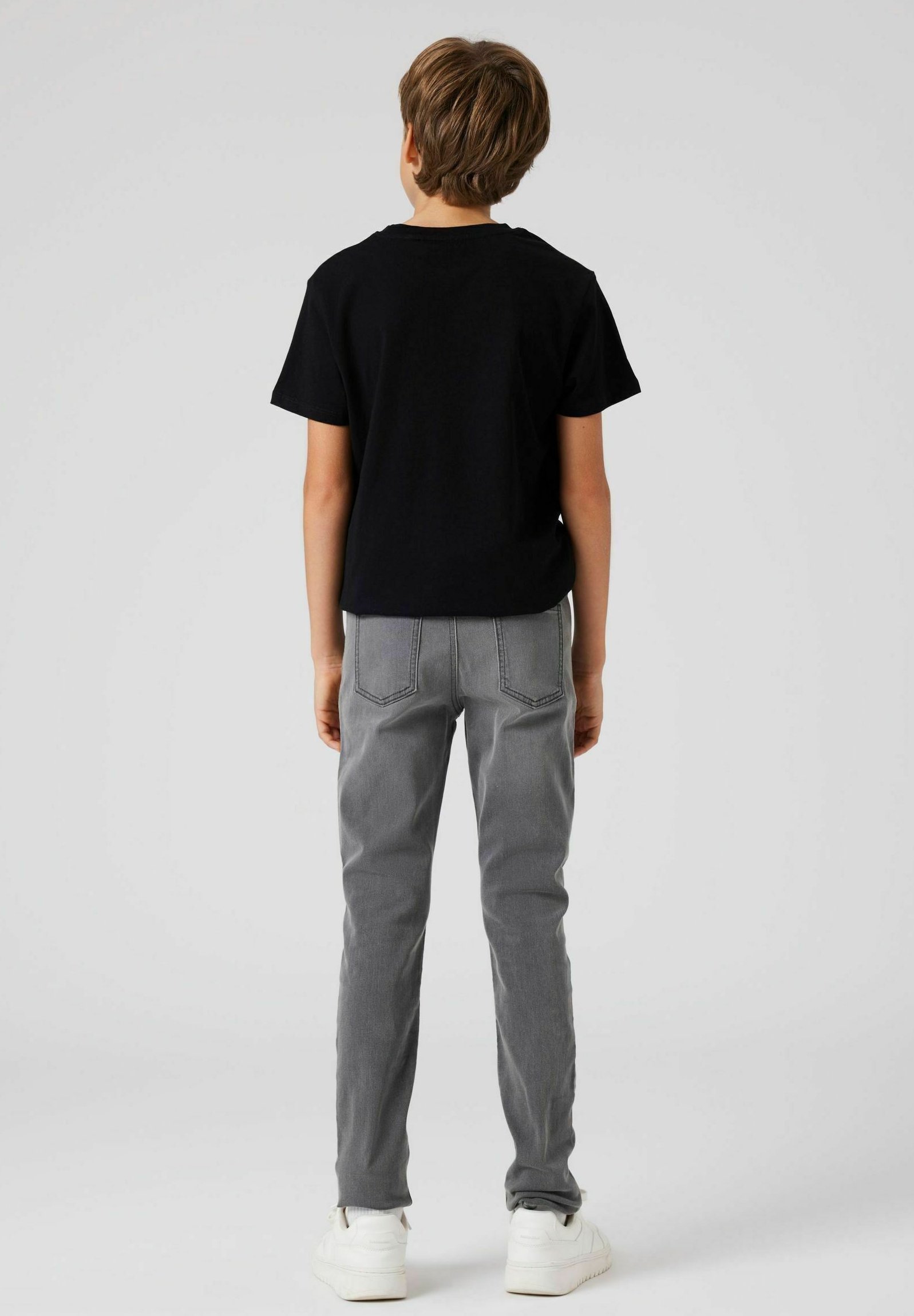 TWO SOON prigludę džinsai - vidutinio pilkumo džinsinis audinys