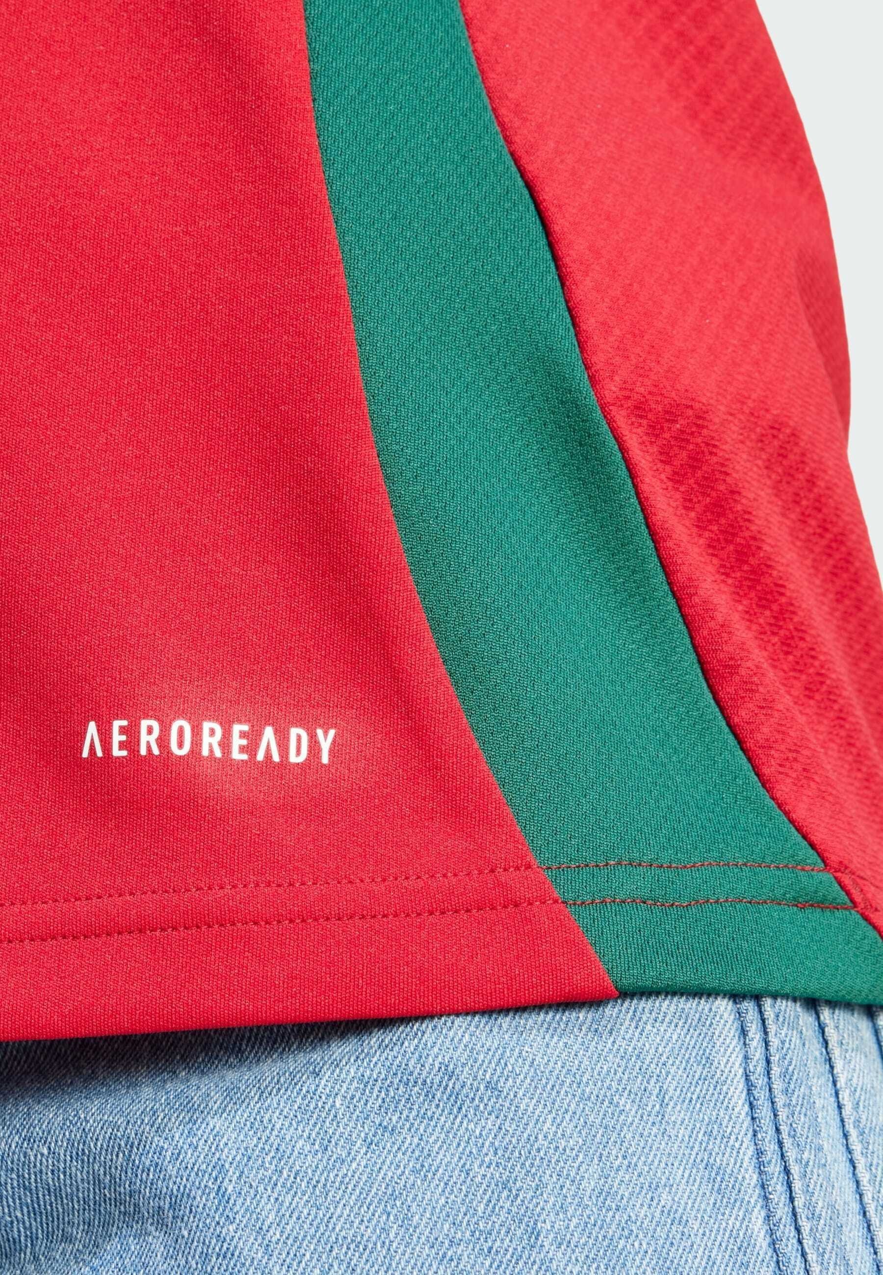 adidas Performance HUNGARY 24 HOME - Sport T-shirt - teamoverwinning rood wit universiteitsgroen