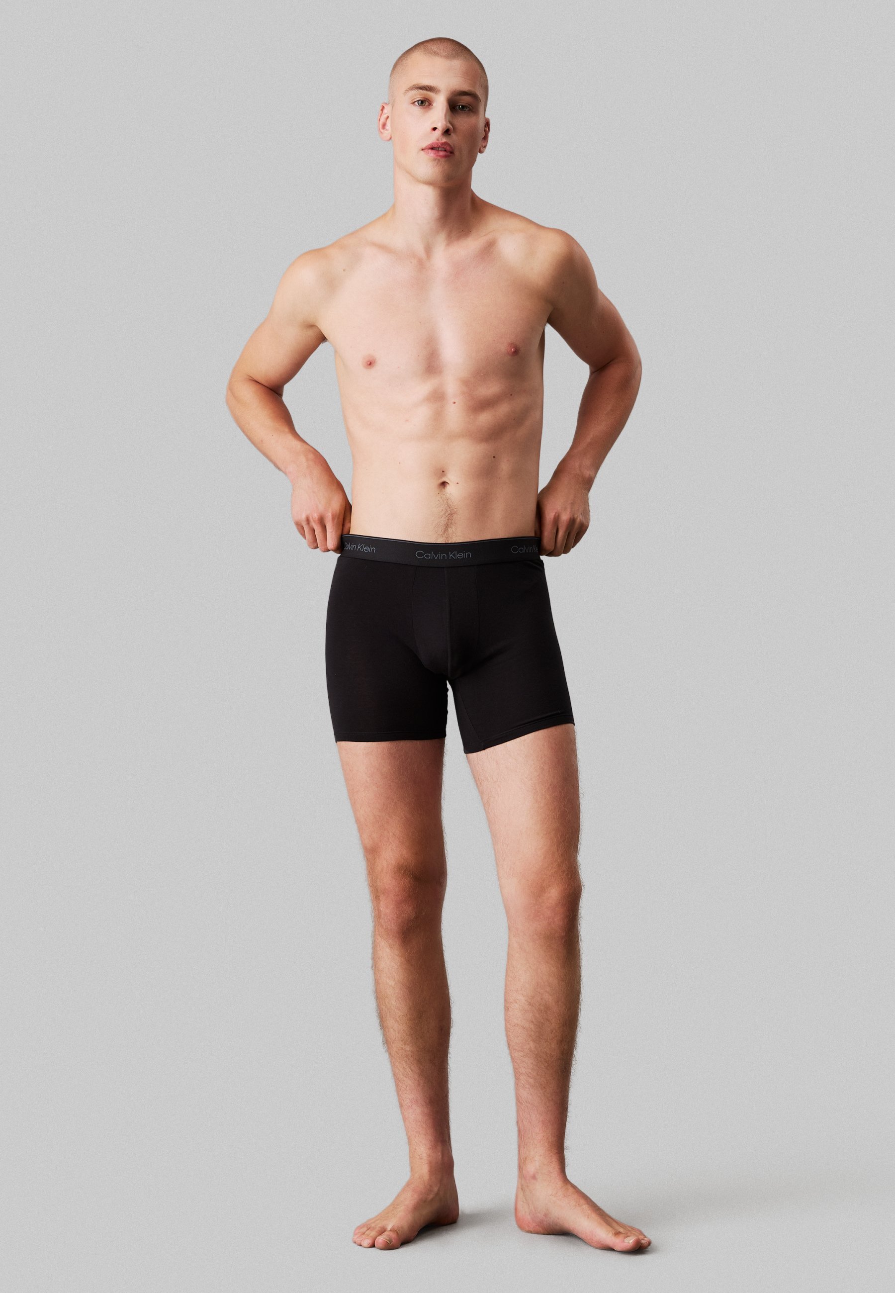 Calvin Klein Ondergoed BOXERBRIEF 3-PACK ICON KATOEN STRETCH - Broekjes - zwart/glacier/blauw belletje