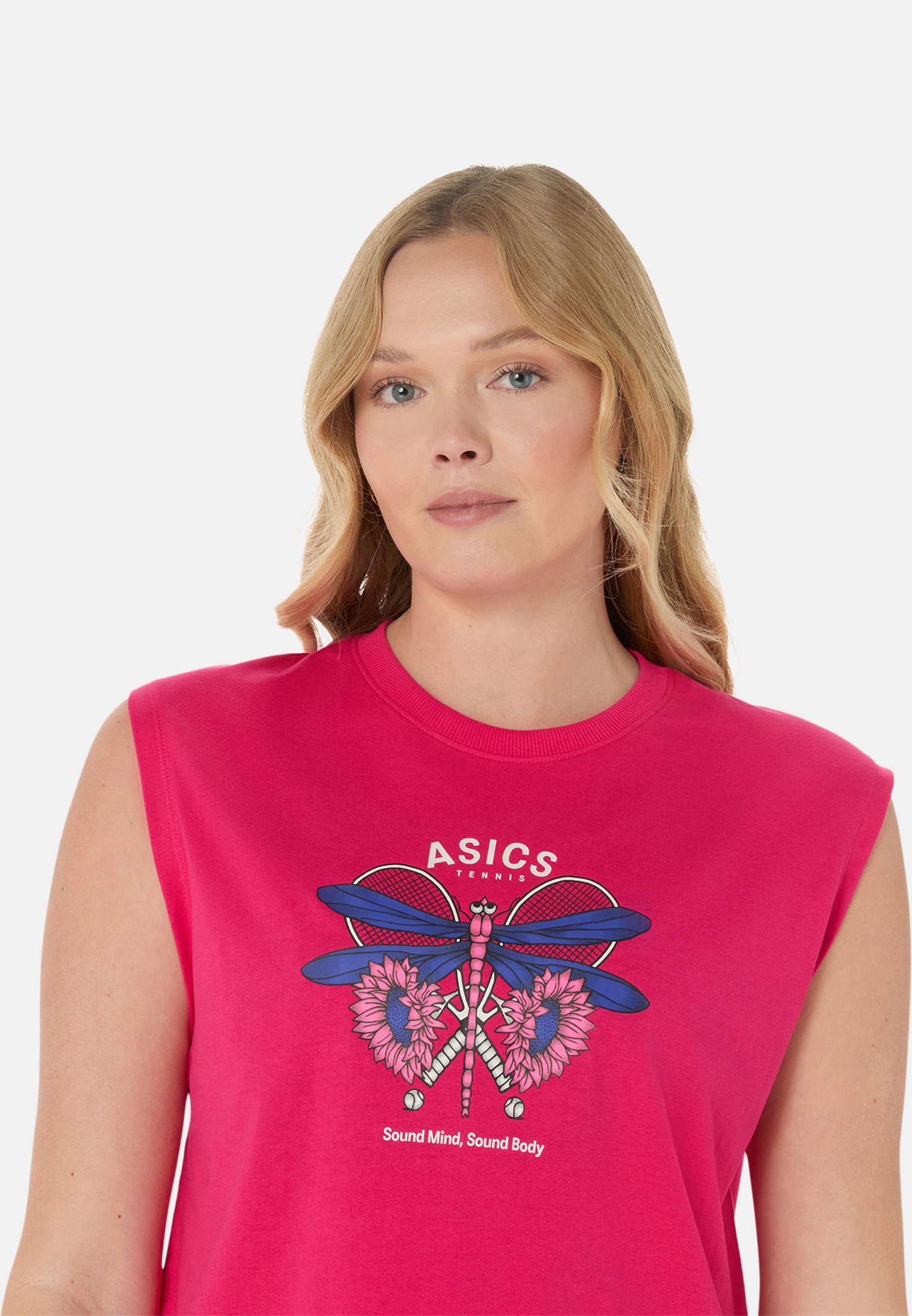 ASICS GAME SEASONAL GRAPHIC - Top - jasnoróżowy