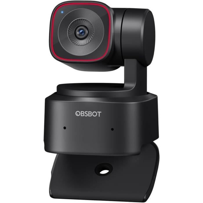 OBSBOT Tiny 2 Lite Webcam - Webcam 4K per PC, webcam PTZ per streaming con sensore da 1/2