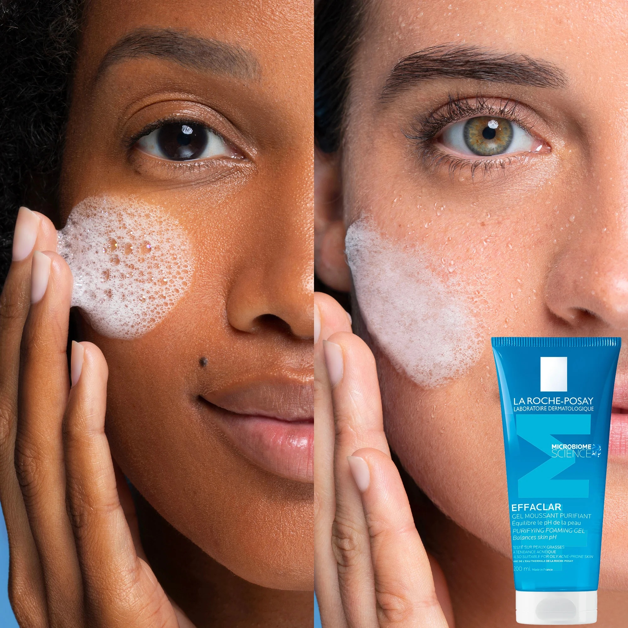 LA ROCHE POSAY Effaclar Zuiverende Gel Mousse 200 ml Gezichtsreinigingsgel voor de vette en gevoelige huid