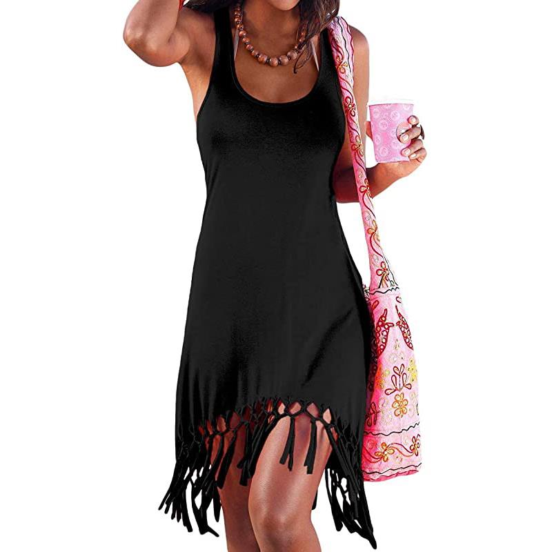 Robes maxi à manches courtes et poches