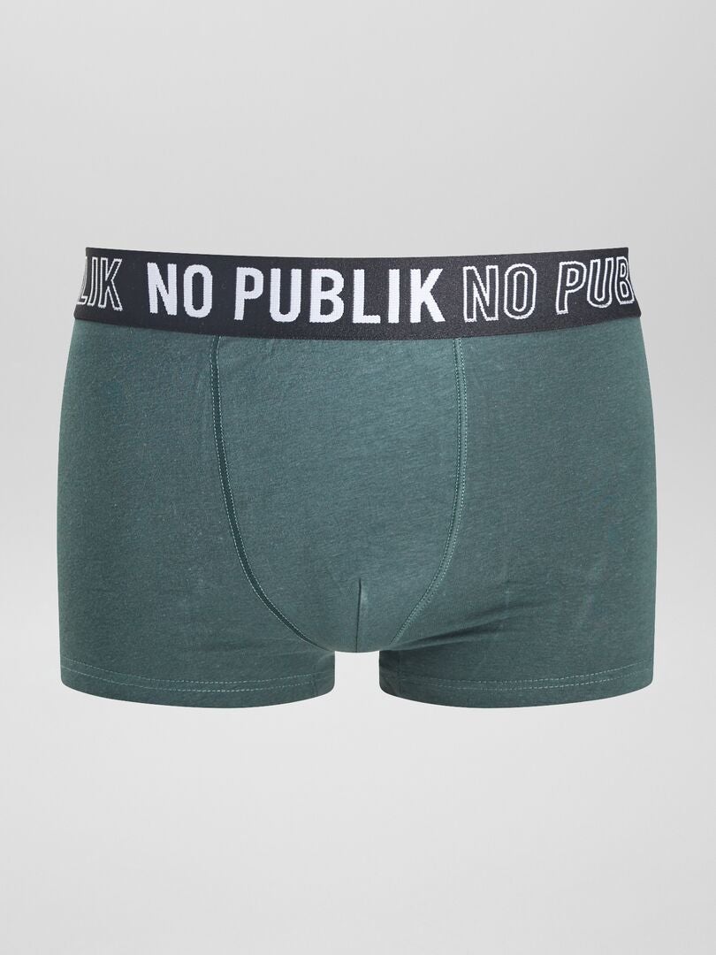 Zestaw 3 bokserek „No Publik” – CZARNE
